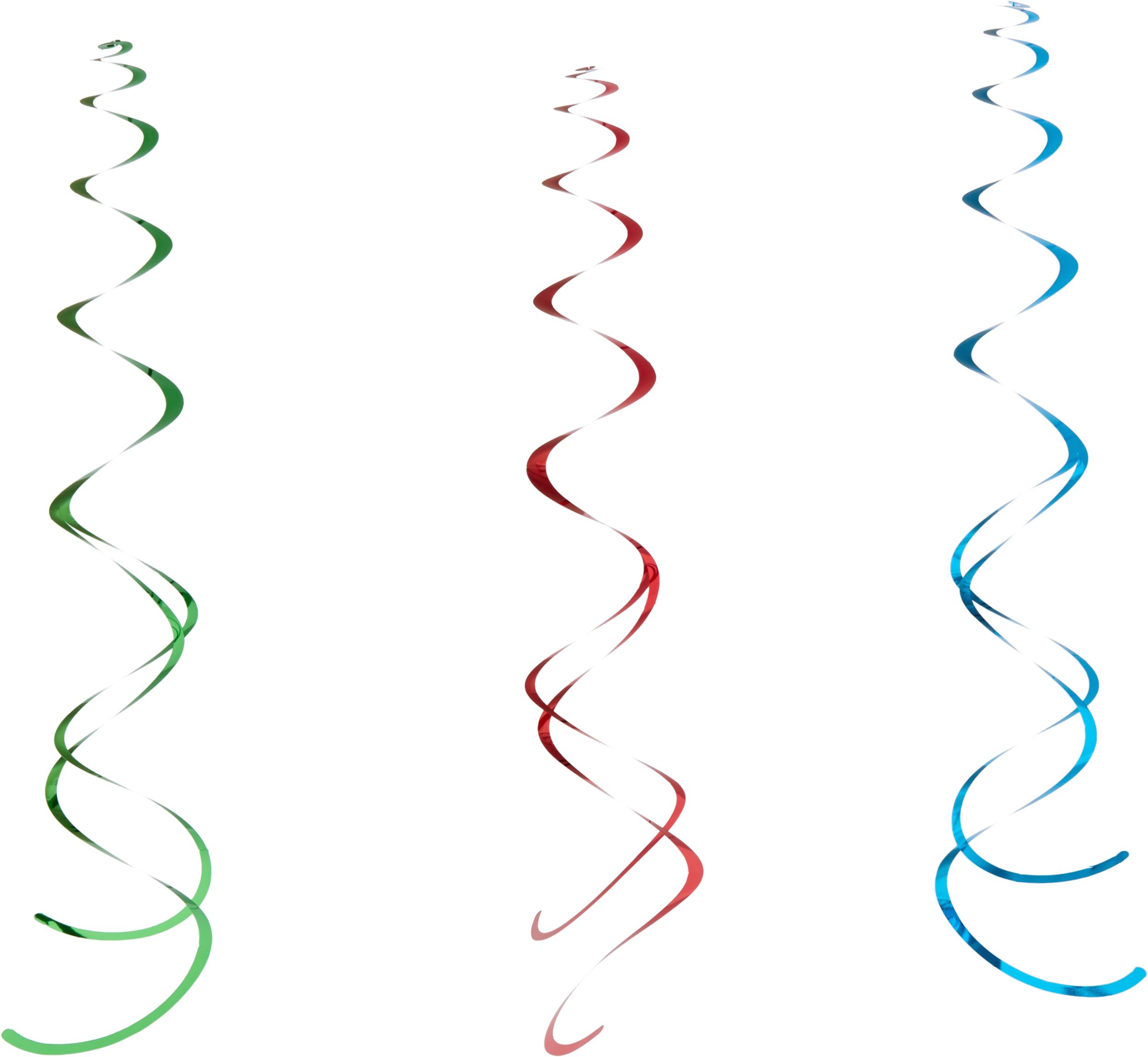 Décorations en spirale à suspendre pour fête d'anniversaire, Dr. Seuss, paq. 12 Front_Flat