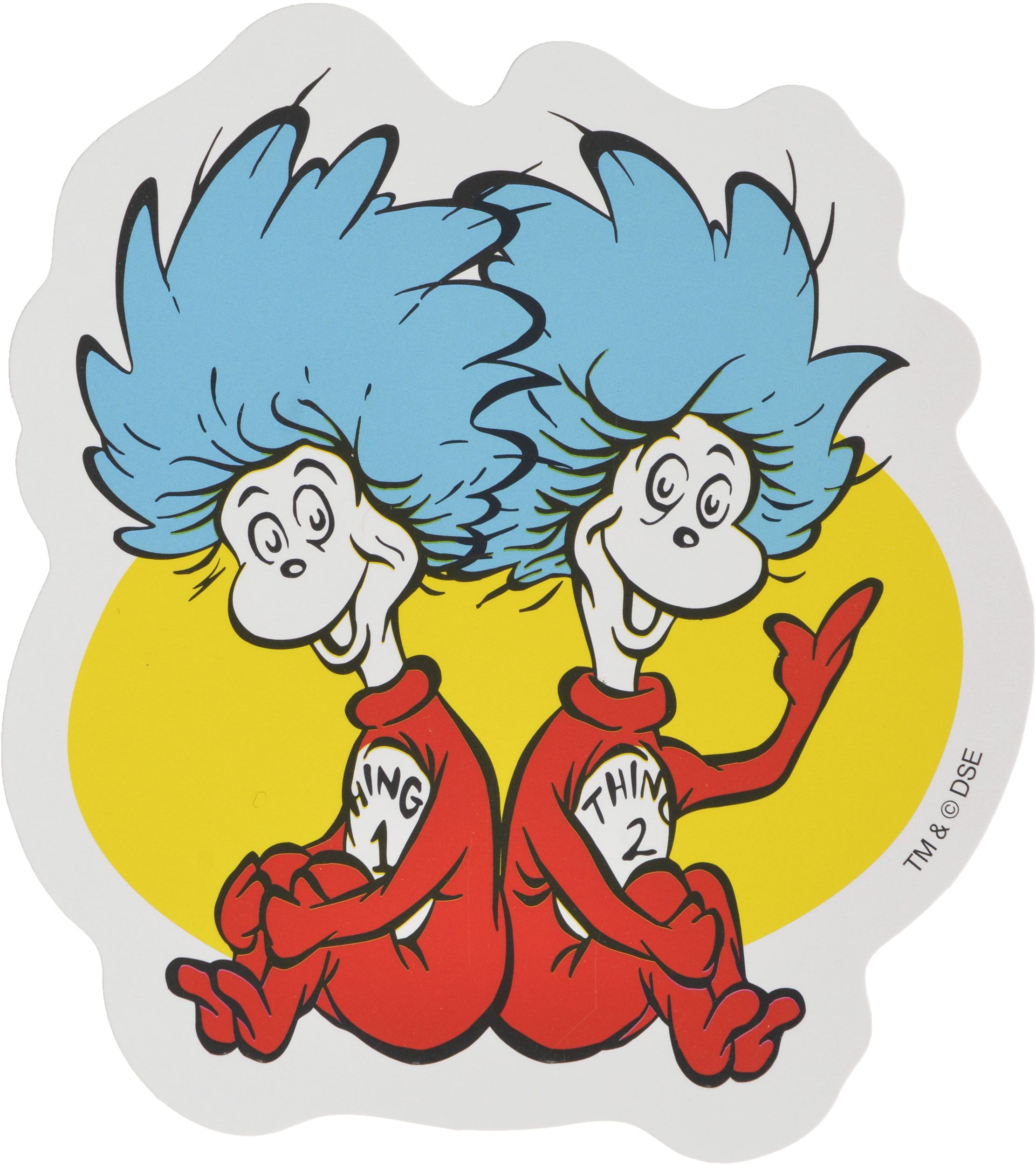 Dr. Seuss Books Cutout Decorations for Birthday Party/Classroom, 30-pc Overhead_Flat