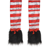 Manches d'appoint Le Chat dans le Chapeau de Dr. Seuss, rouge/blanc/noir, adulte, taille unique Overhead_Flat