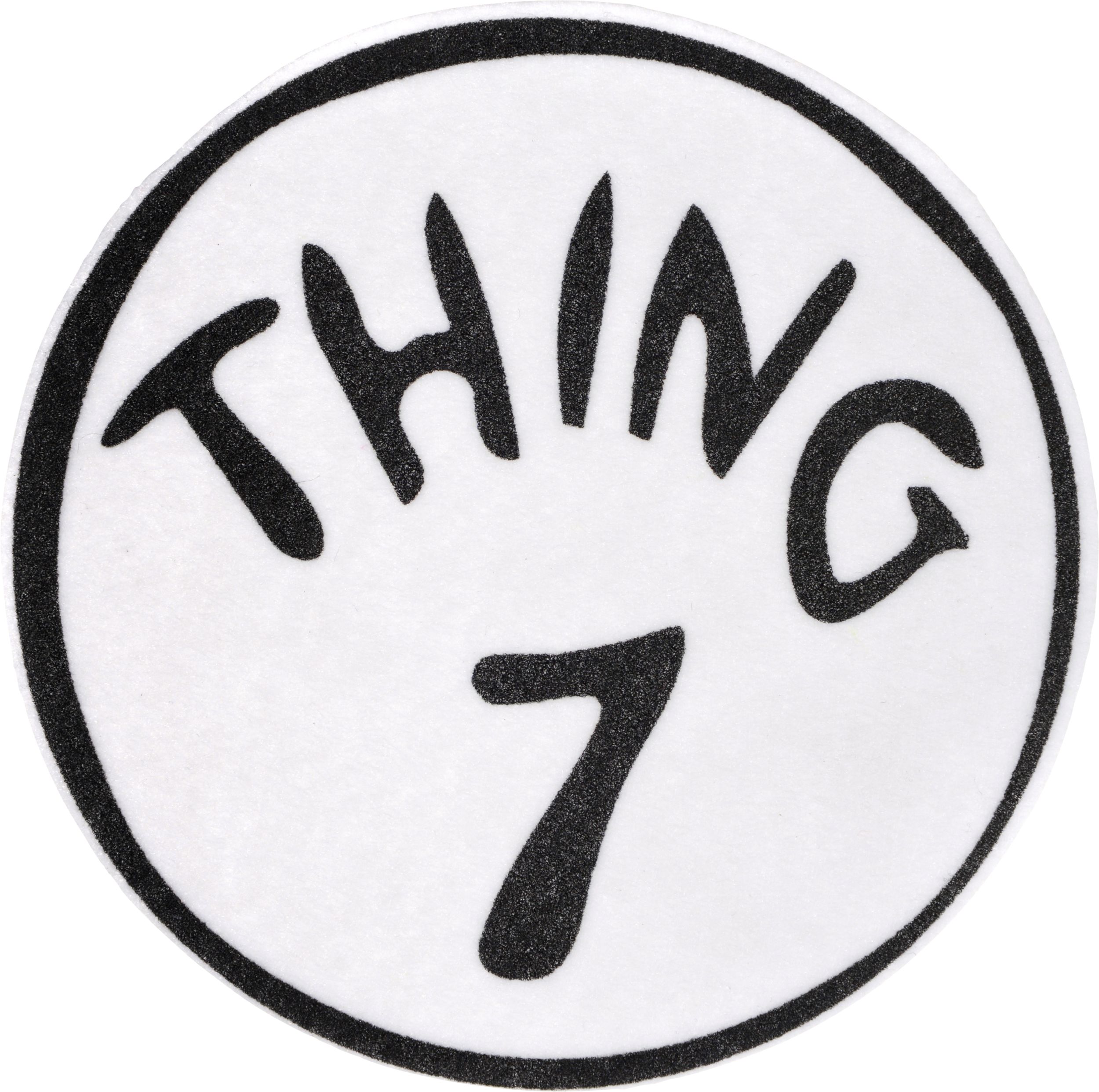 Dr. Seuss Thing 1 to Thing 9 Iron-On Patches, Adult, 9-pc Front_Flat