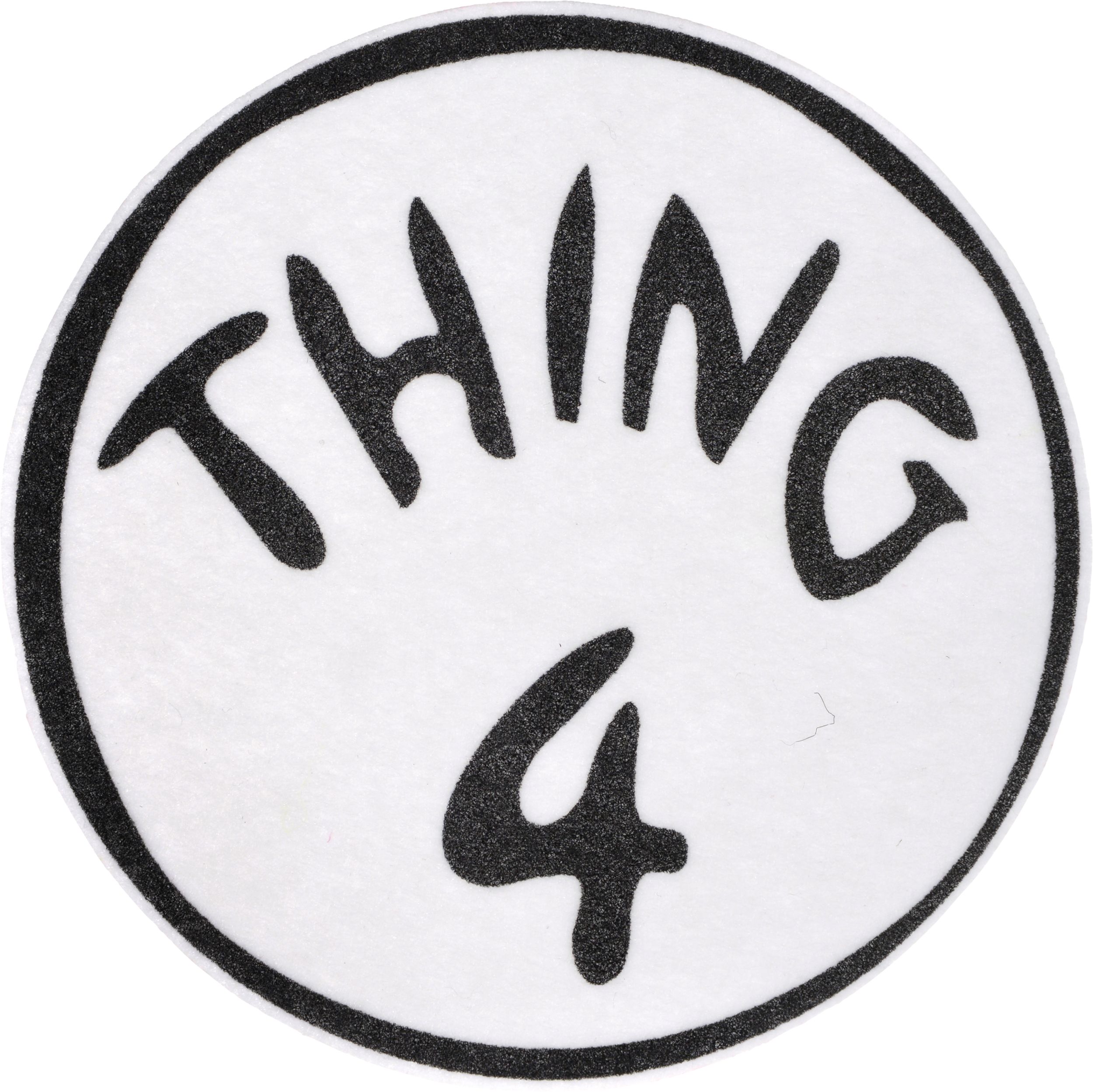 Dr. Seuss Thing 1 to Thing 9 Iron-On Patches, Adult, 9-pc Front_Flat