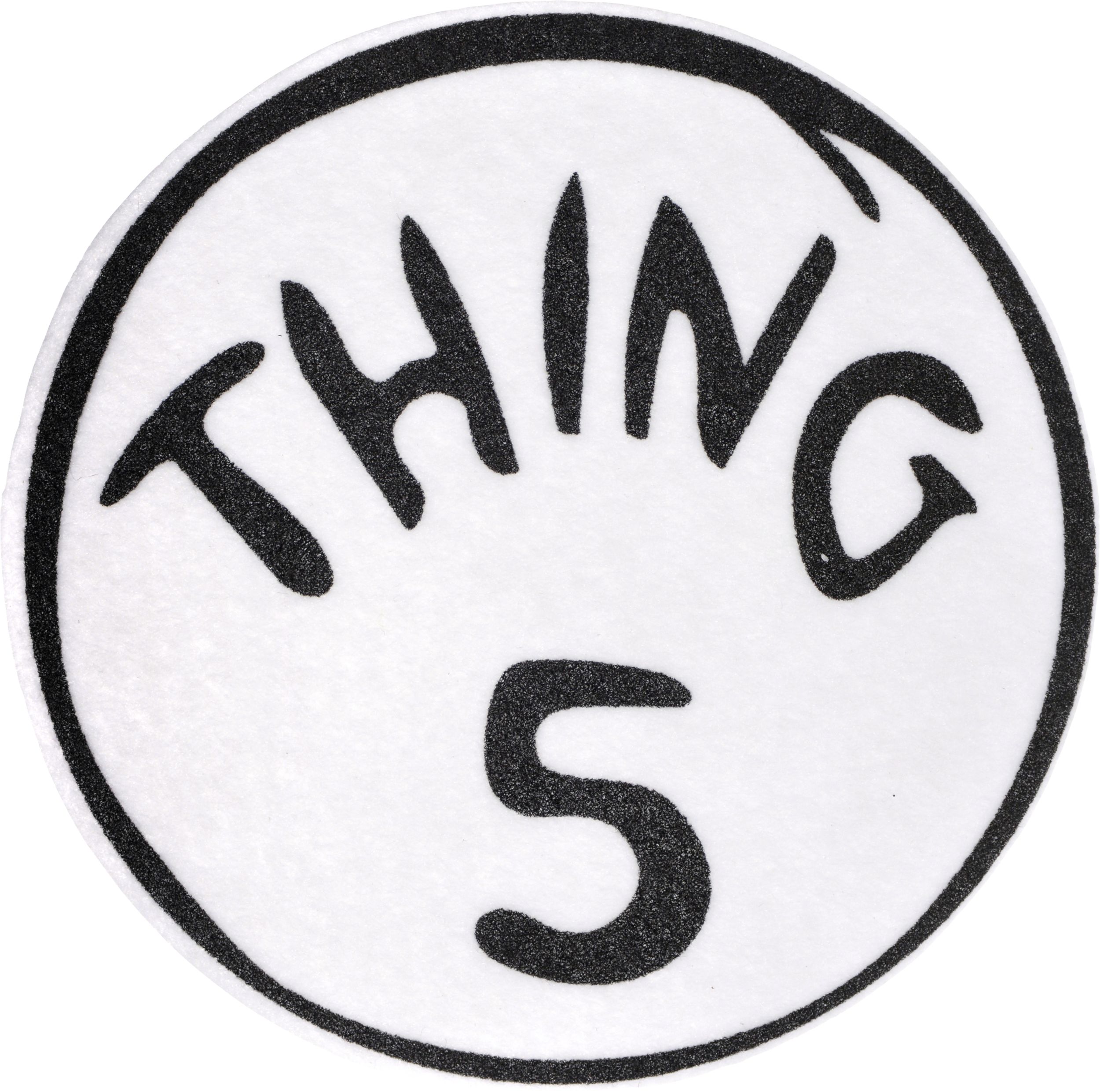 Dr. Seuss Thing 1 to Thing 9 Iron-On Patches, Adult, 9-pc Front_Flat