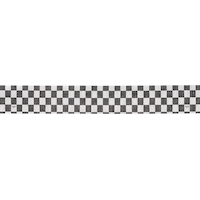 Checkered Streamer, Black/White Front_Flat