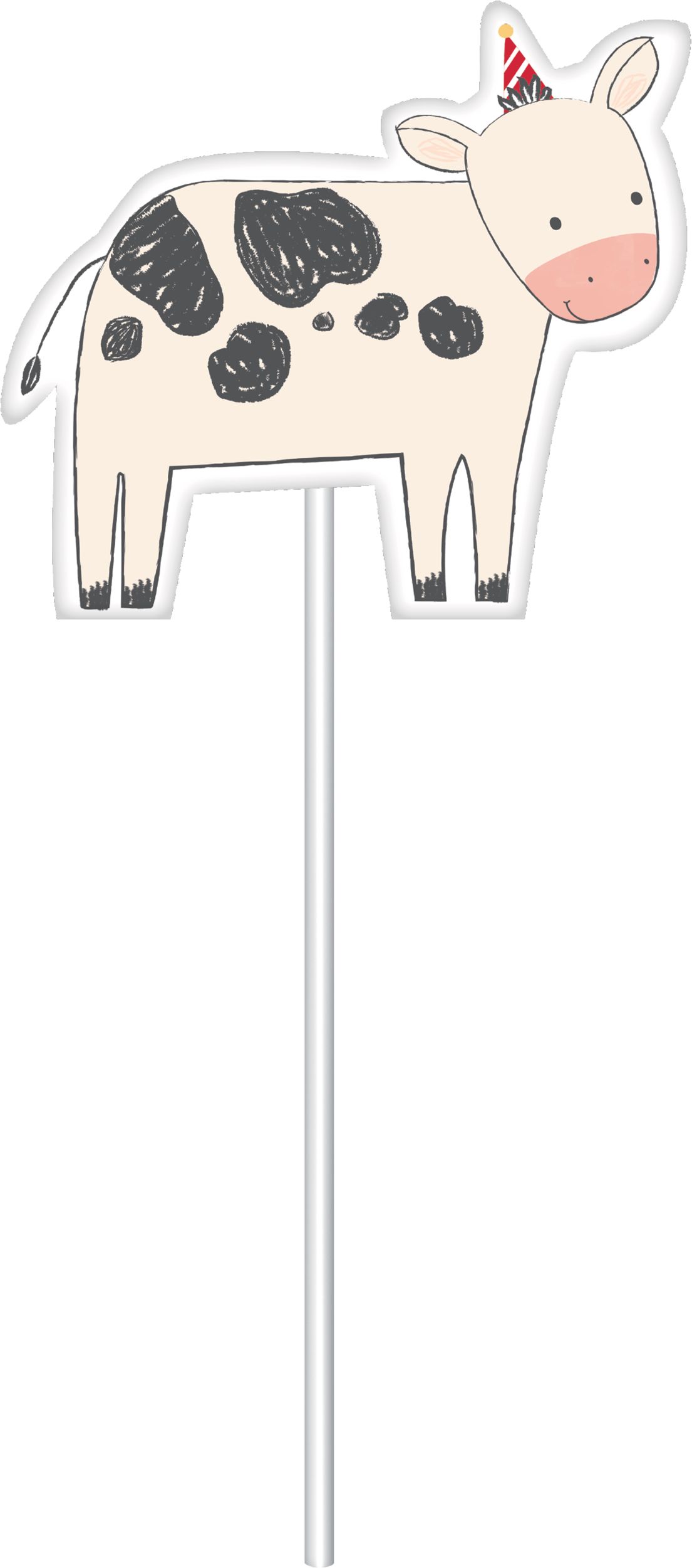 Friendly Farm Birthday Cake Toppers, 12-pk Front_Flat