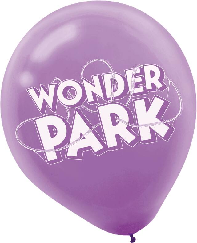 Wonder Park Latex Balloons, Blue/Purple, 6-pk Front_Flat