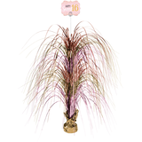 Sweet Sixteen "Happy Sweet 16" Metallic Tinsel Spray Burst Centerpiece Table Decoration, Rose Gold, 30-in, for Birthday Party Front_Flat