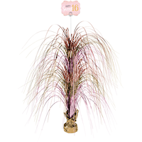 Sweet Sixteen "Happy Sweet 16" Metallic Tinsel Spray Burst Centerpiece Table Decoration, Rose Gold, 30-in, for Birthday Party