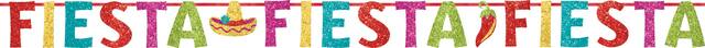 Banderole à lettres étincelante Fiesta Front_Flat