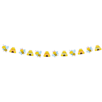 Banderole à lettres Little Honey Bee avec mini-banderole Front_Flat