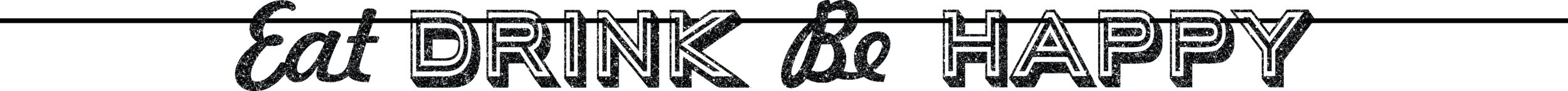 Glitter Eat Drink Be Happy Letter Banner Front_Flat