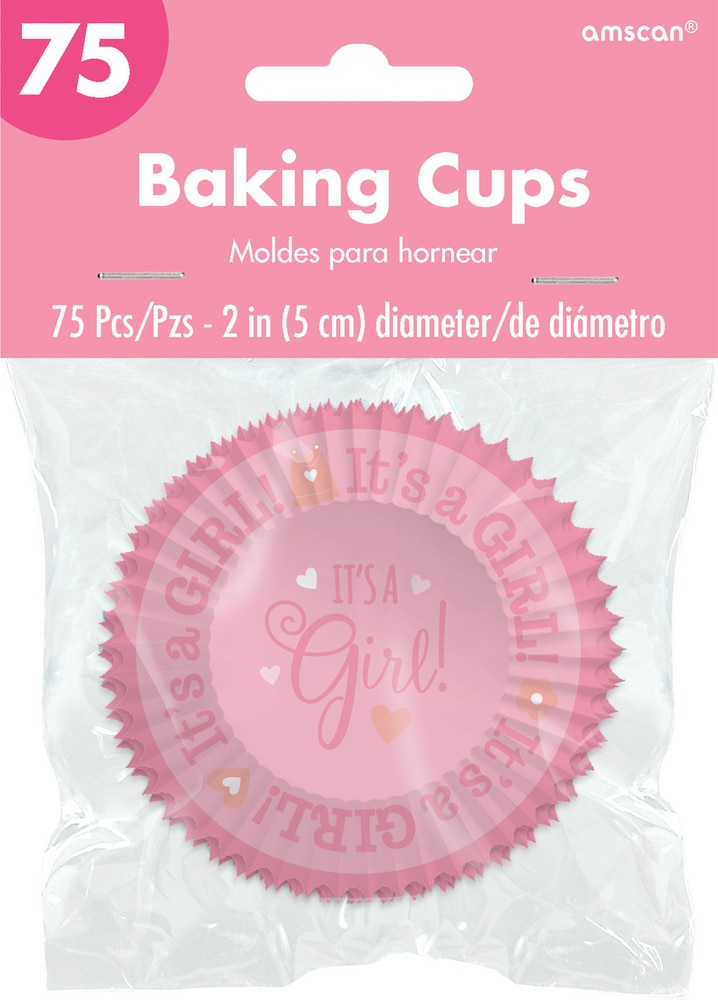 It's A Girl Baby Shower Baking Cups, 75pk Canadian Tire