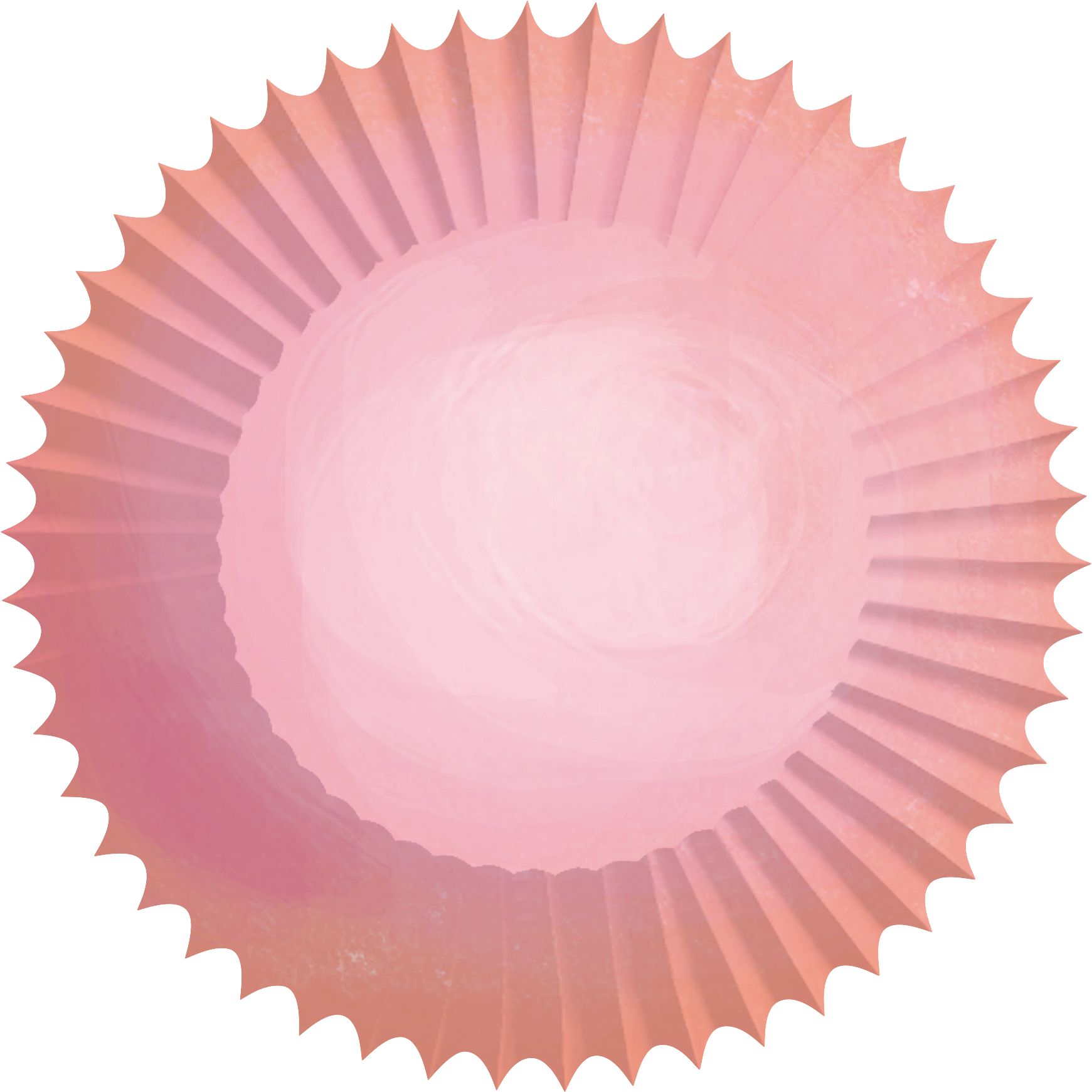 Décorations à petits gâteaux Nuage heureux, rose, paq. 24 Overhead_Flat
