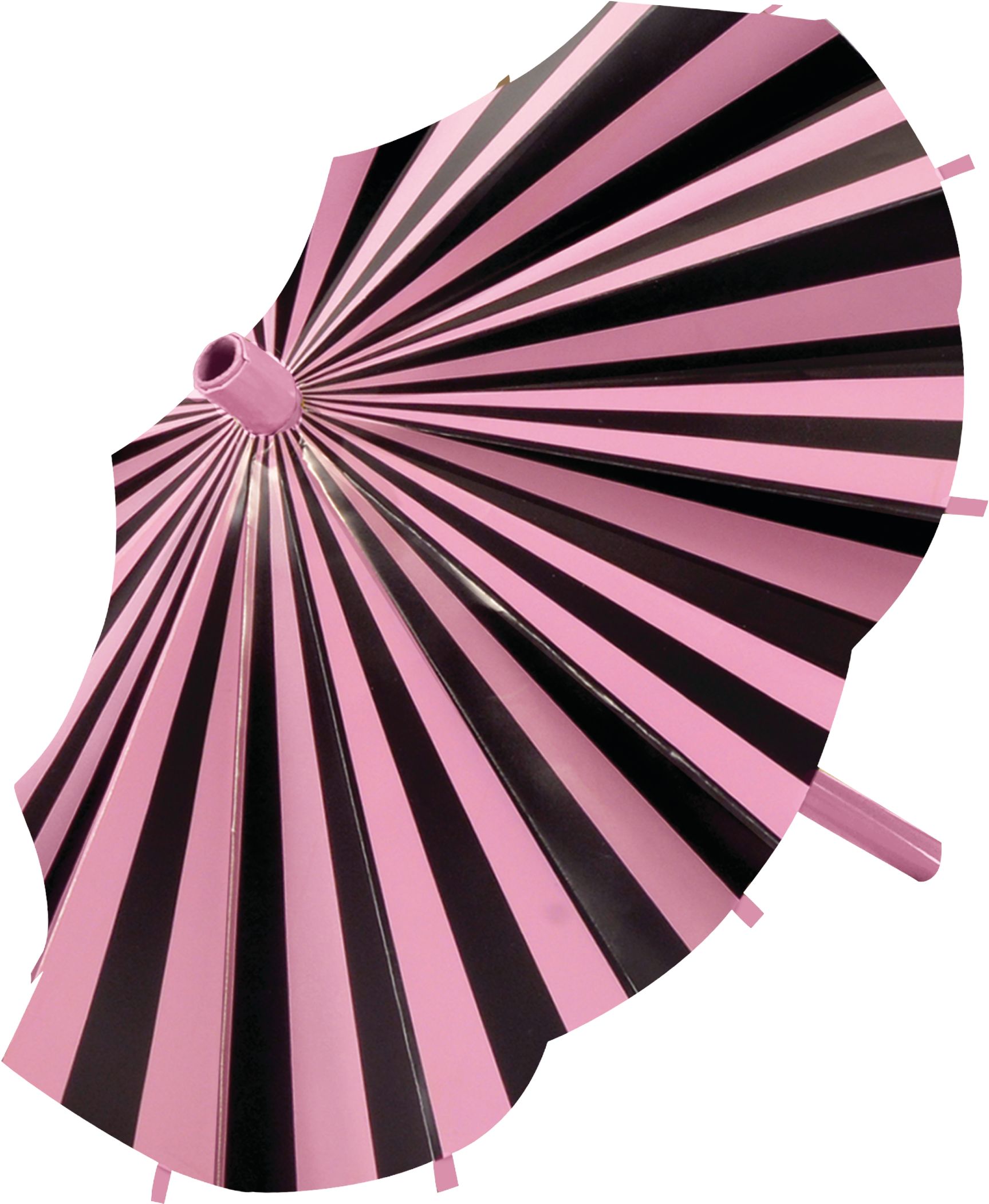 Pink & Black Parasol Decorations, 3-pc Front_Angled_Left