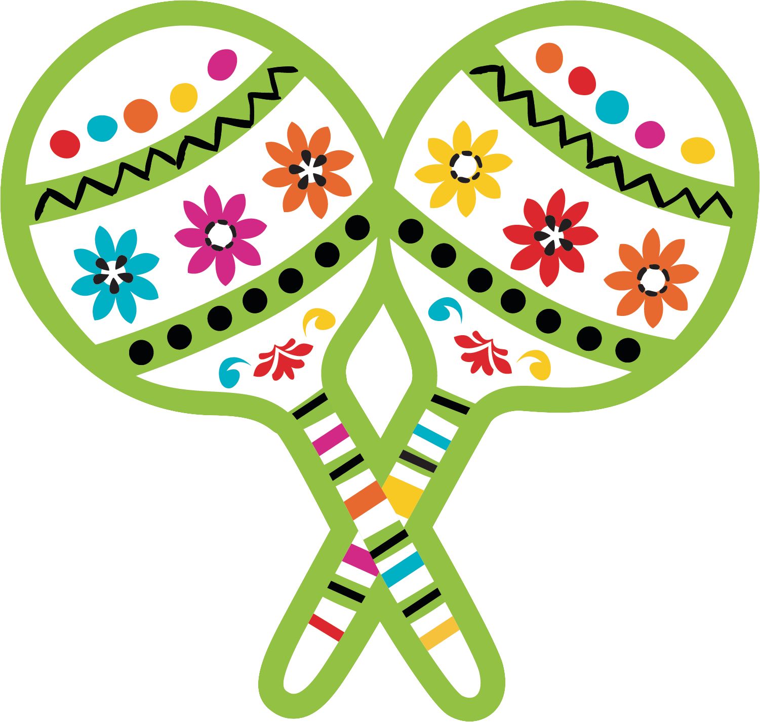 Fiesta Time Cutouts, 30-pc Front_Flat