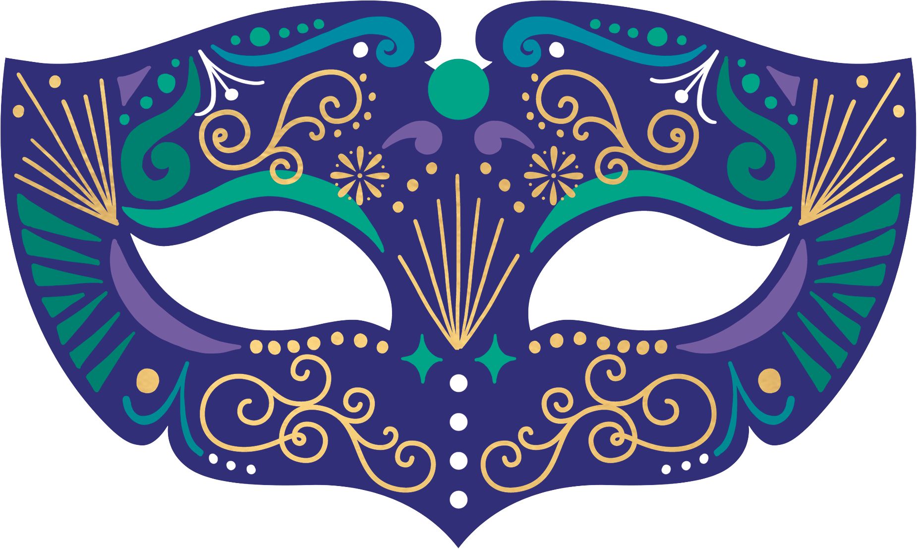 A Night in Disguise Masquerade Cutouts, 12-pc Front_Flat