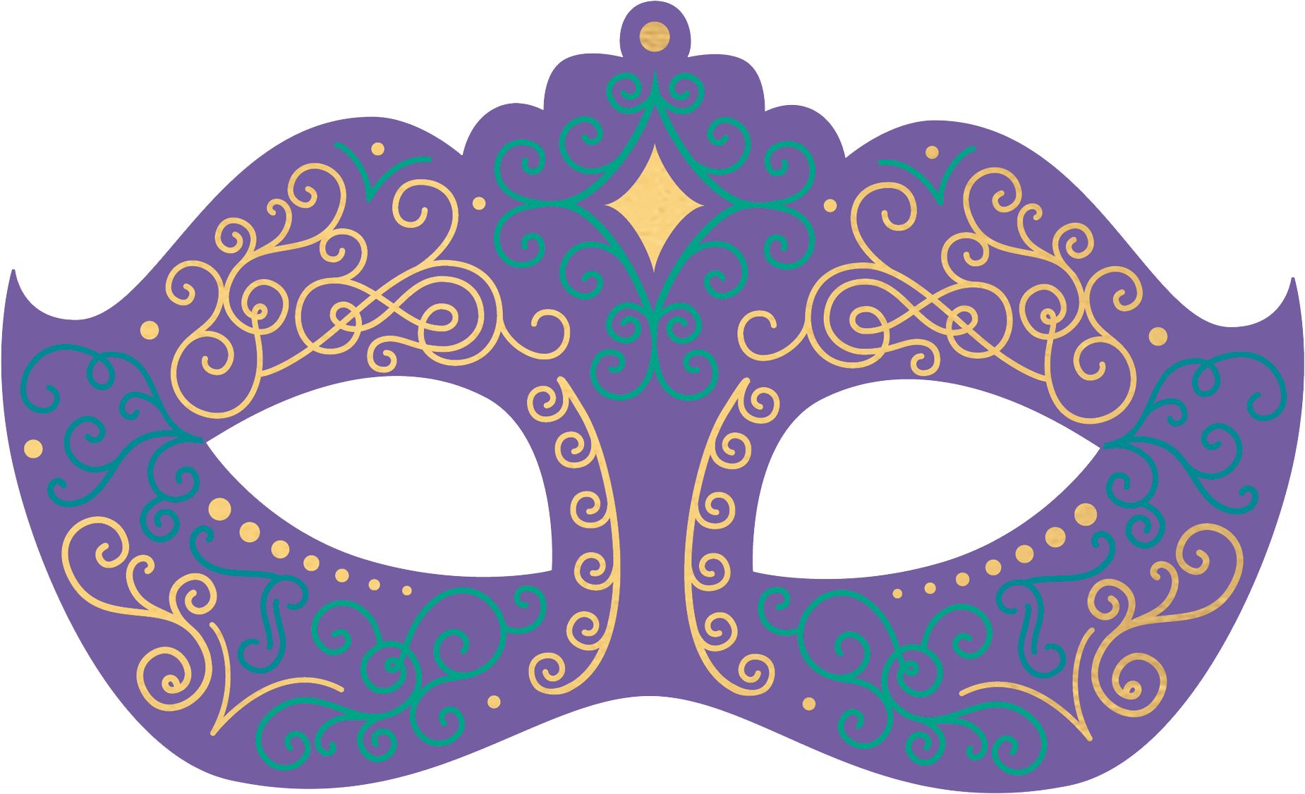 A Night in Disguise Masquerade Cutouts, 12-pc Front_Flat