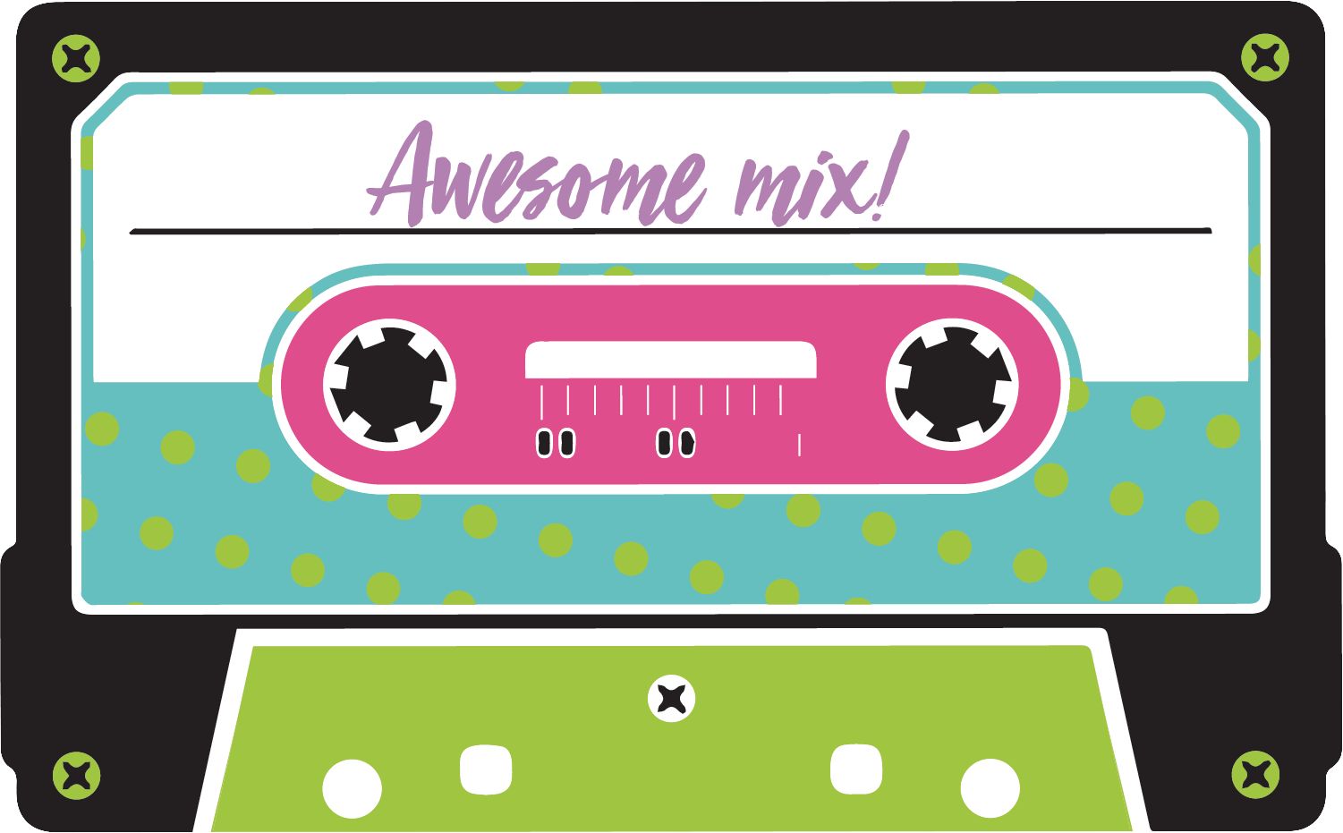 Awesome 80s Cutouts, 30-pc Front_Flat