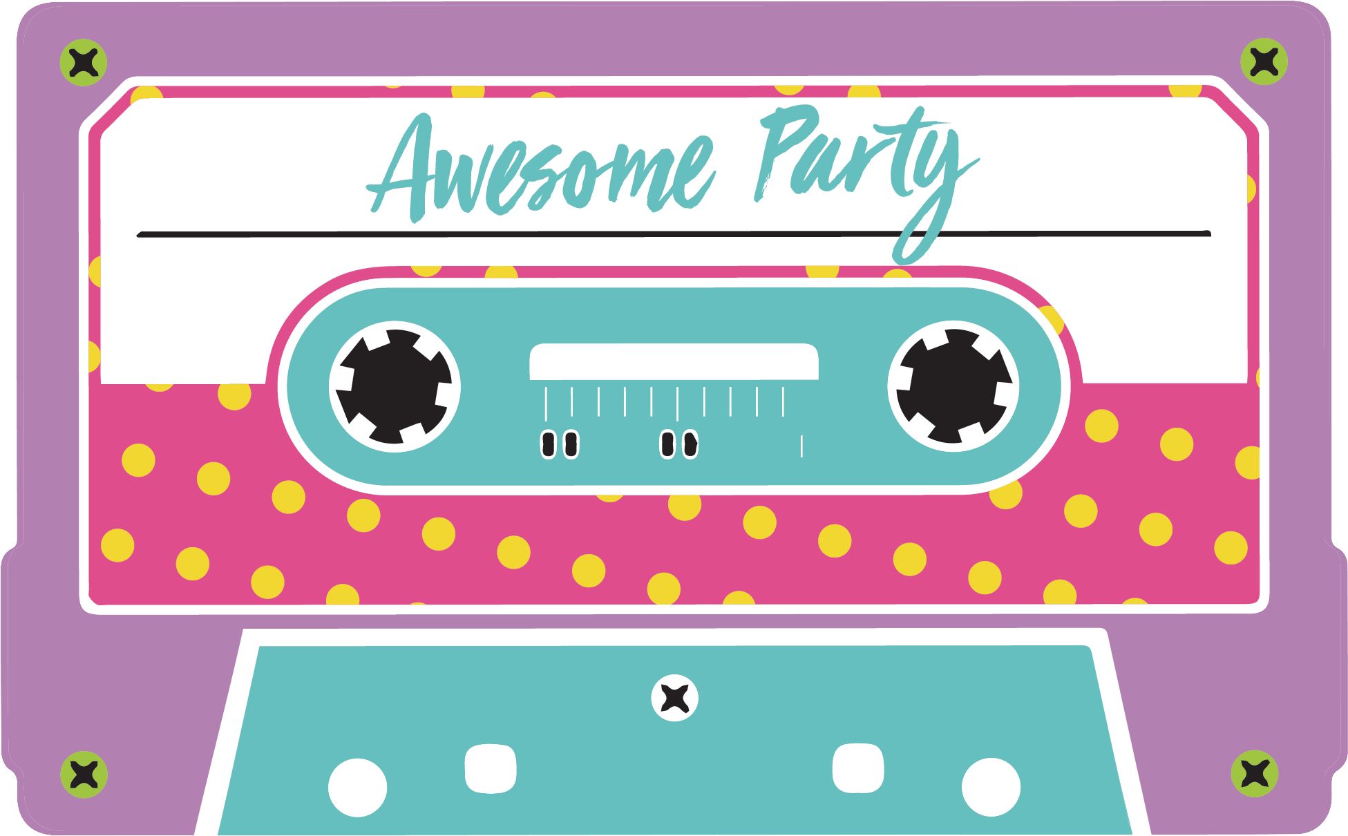 Awesome 80s Cutouts, 30-pc Front_Flat