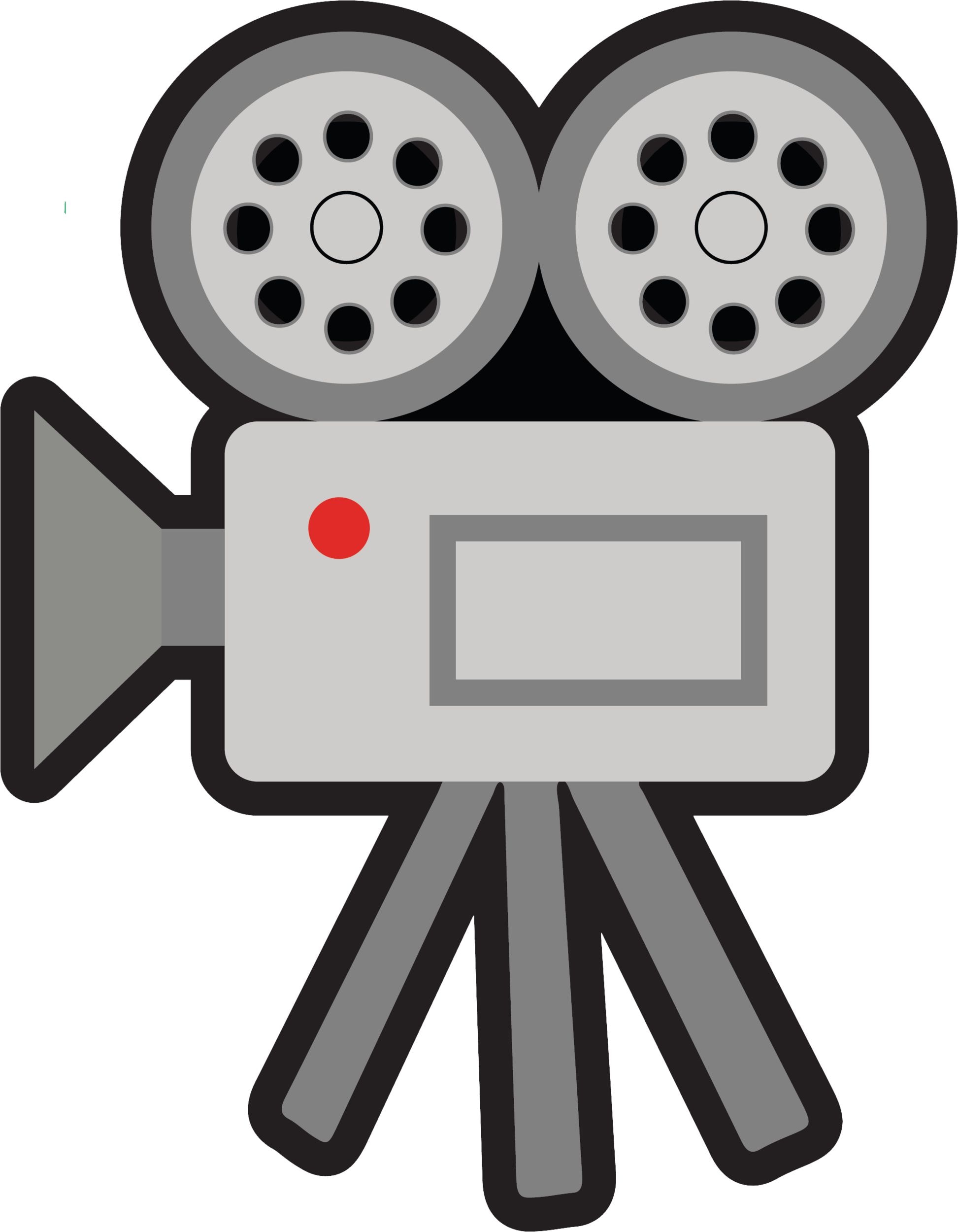 Movie Night "Lights! Camera! Action!" Table & Wall Cutout Decorations, Black/Gold, 11-in, 12-pk, for Movie Nights/Carnival Front_Flat