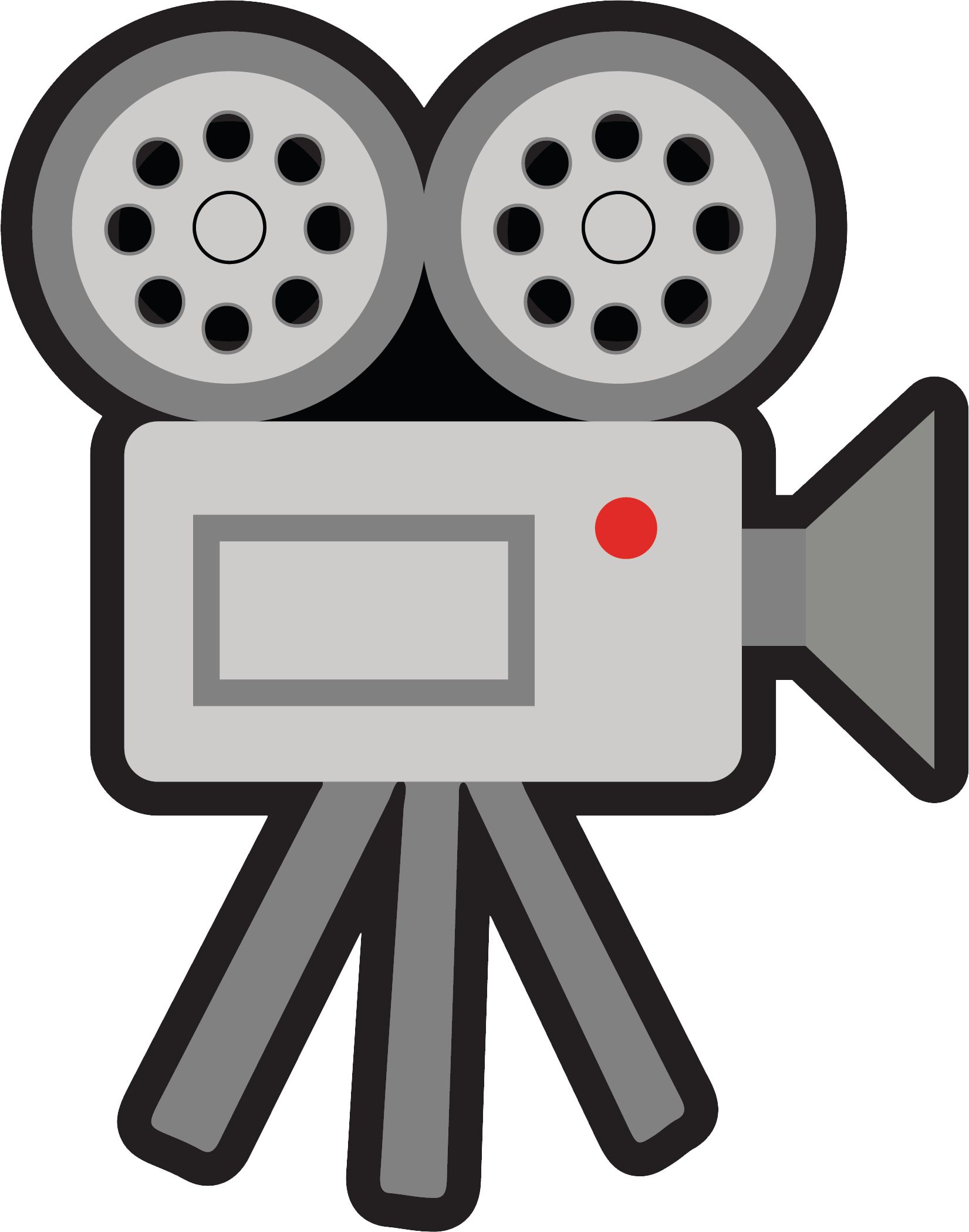 Movie Night "Lights! Camera! Action!" Table & Wall Cutout Decorations, Black/Gold, 11-in, 12-pk, for Movie Nights/Carnival Front_Flat