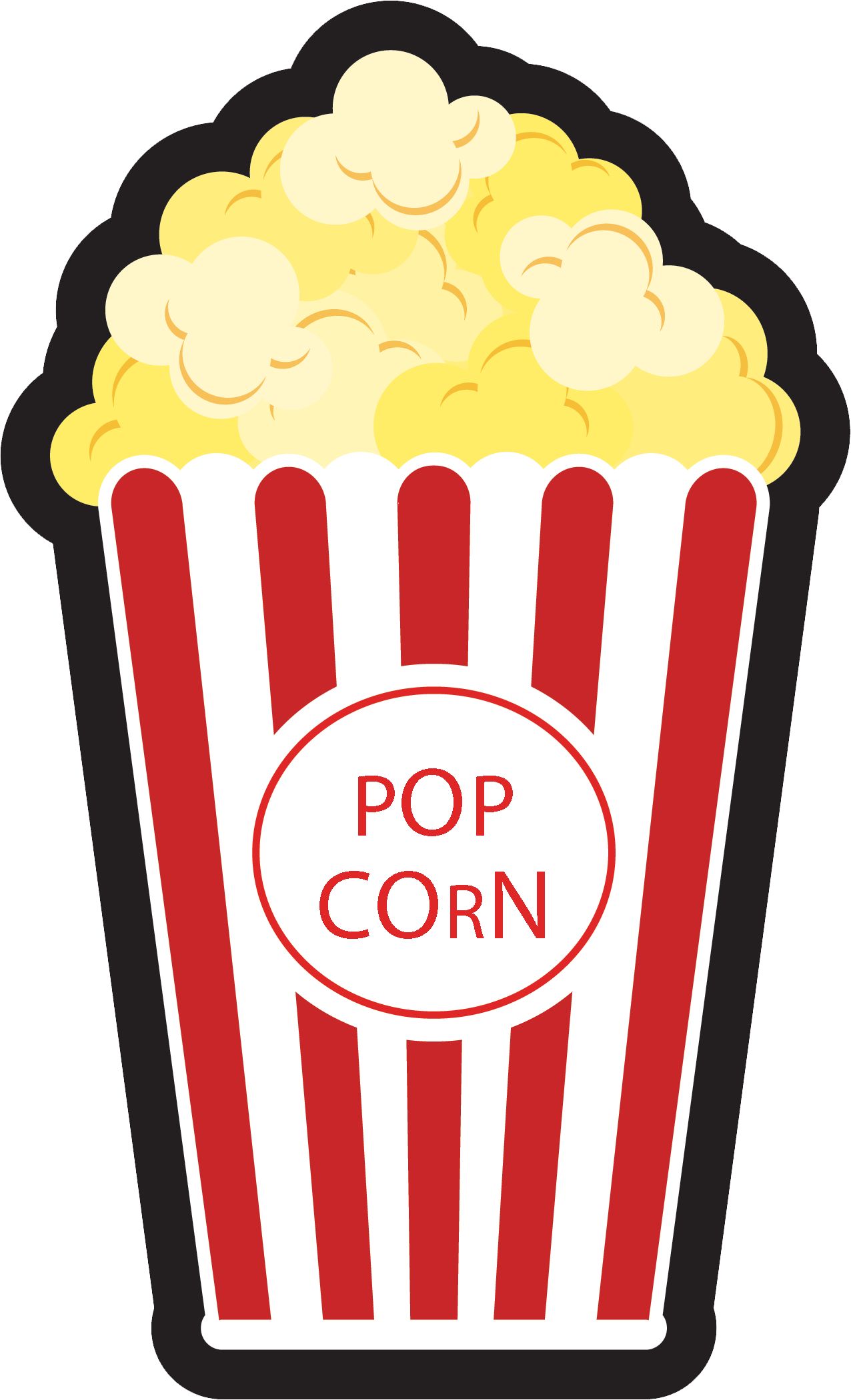 Movie Night "Lights! Camera! Action!" Table & Wall Cutout Decorations, Black/Gold, 11-in, 12-pk, for Movie Nights/Carnival Front_Flat