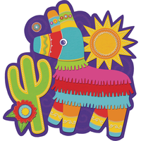 Cactus & Piñata Fiesta Cutout Front_Flat