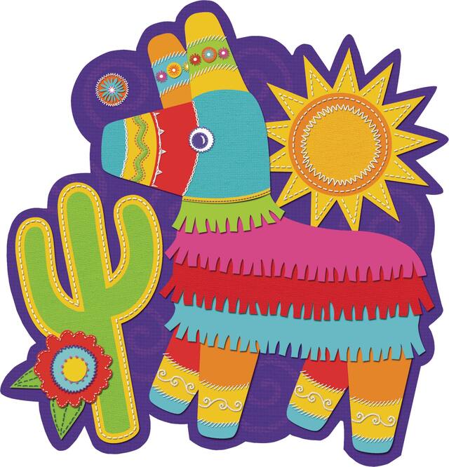 Cactus & Piñata Fiesta Cutout Front_Flat