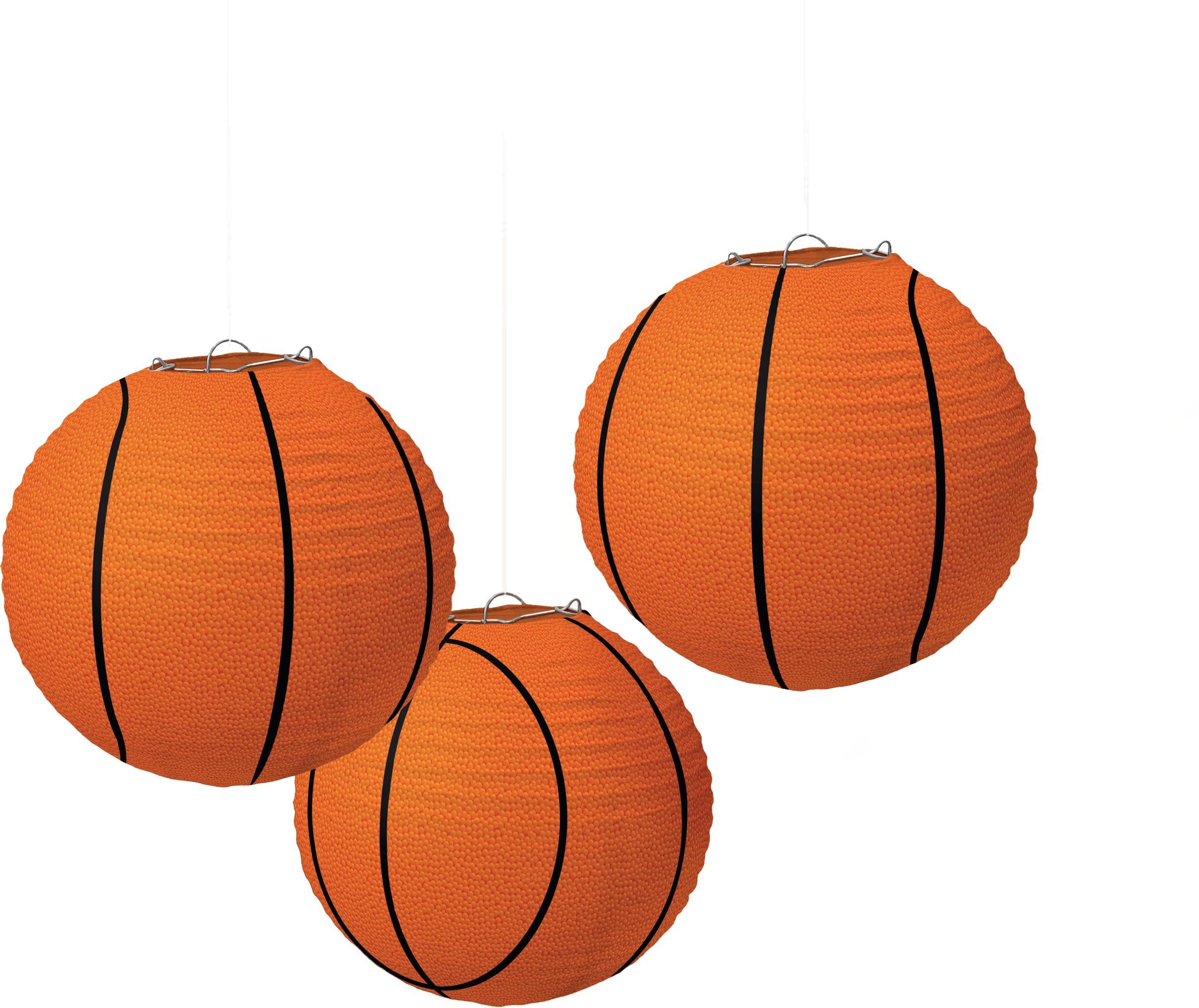 Lanternes en papier, ballon de basketball, paq. 3 Front_Flat