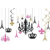 Décorations de chandelier, Un Jour à Paris, paq. 17 Front_Flat