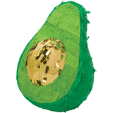 Mini Avocado Piñata Decoration Front_Angled_Left