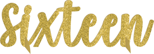 Glitter Gold Sweet 16 Birthday Centerpiece Party City