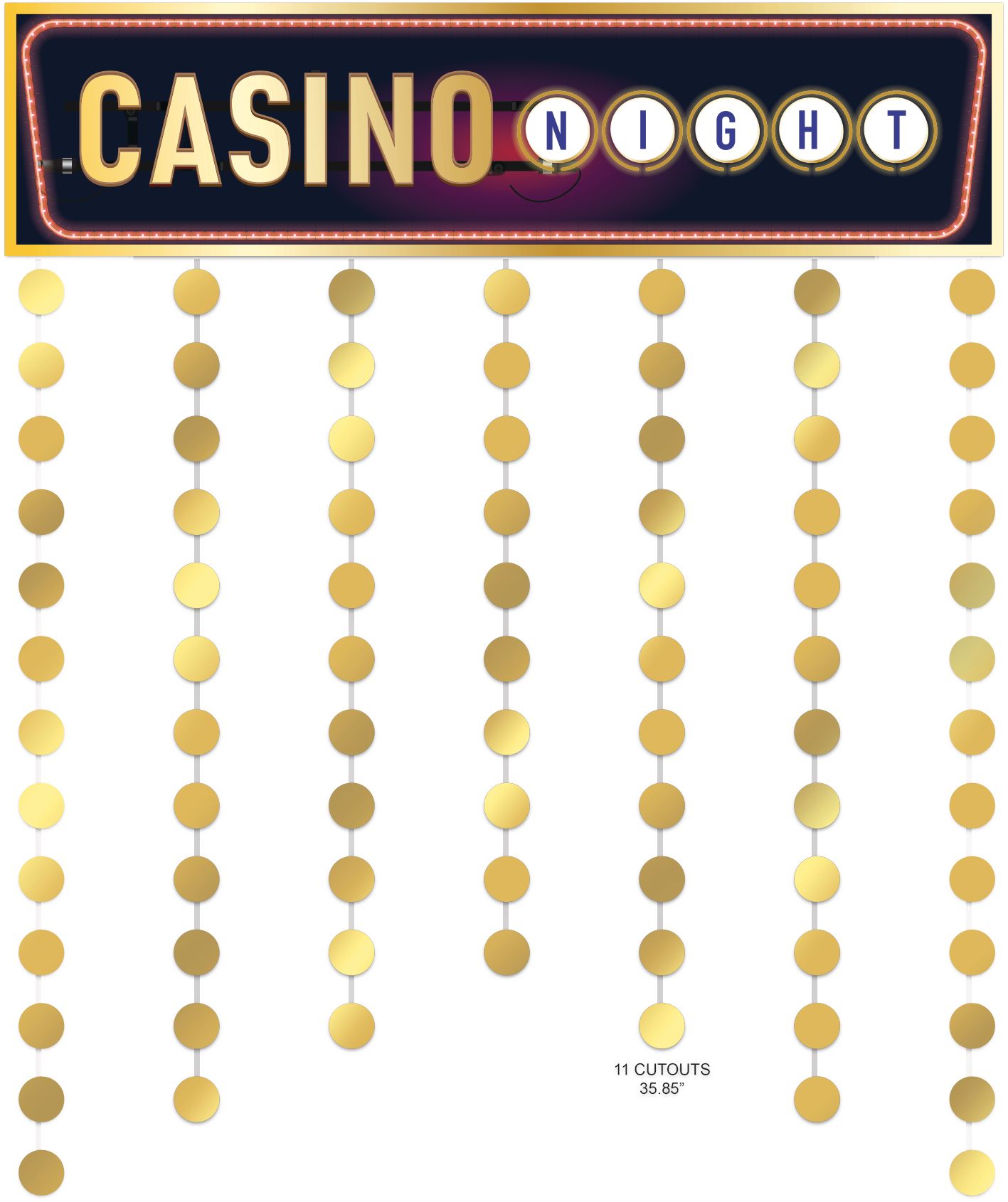 Rideau de porte, Rouler de dés du casino Front_Flat