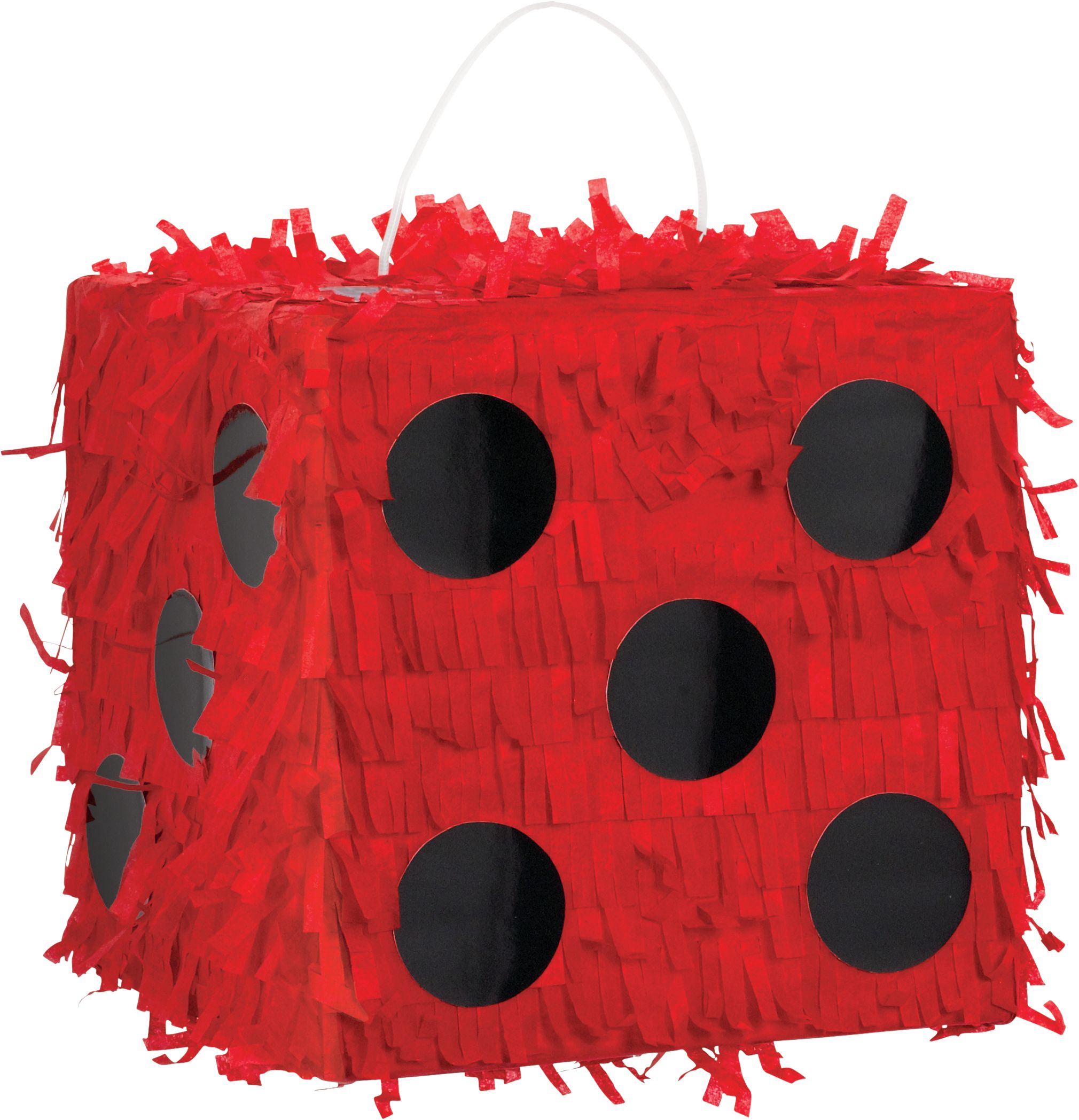 Mini Dice Piñata Decoration Front_Angled_Right
