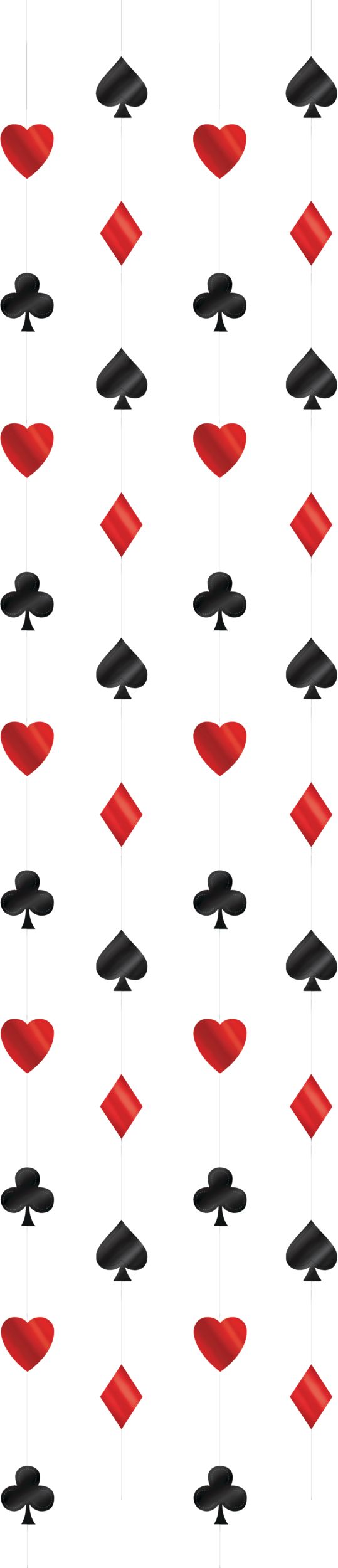 Roll the Dice Bar Cart Decorating Kit, Red/Black, 16-in, 29-pk, for Game Night/Vegas/Birthday Party Front_Flat