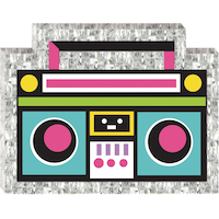 Décoration de mini-minichaîne pinata Front_Flat