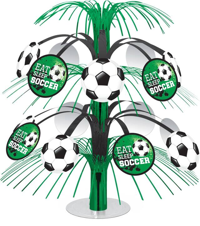 Centre de table cascade ballon de soccer Goal Getter Front_Flat