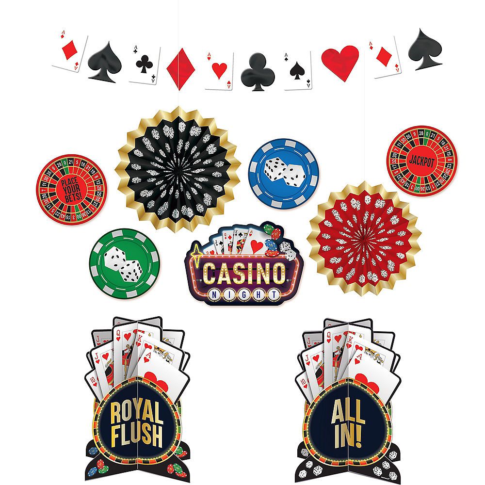 Roll The Dice Room Decorating Kit, 10-pc Composite_or_Mixed