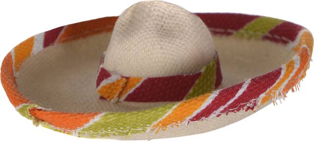 Pince à cheveux mini-sombrero Front_Angled_Left