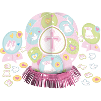 Sweet Religious Table Decorating Kit, Pink, 23-pc Front_Elevated