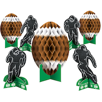 Football Honeycomb Centerpieces, 7-pc Front_Elevated