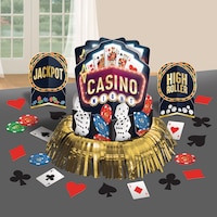 Roll the Dice Casino Table Decorating Kit, 23-pc Composite_or_Mixed