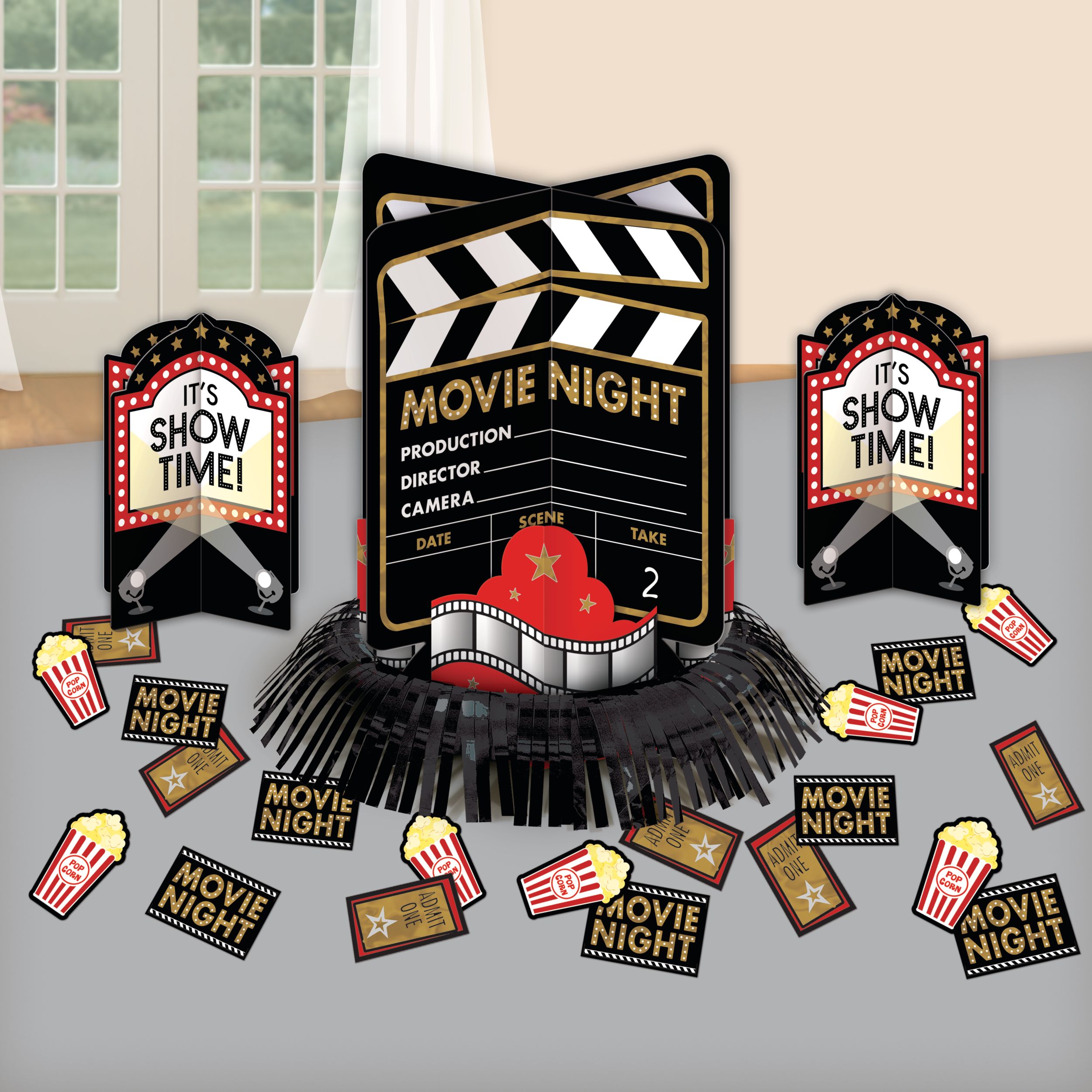 Movie Night Table Decorating Kit, 23-pc Composite_or_Mixed
