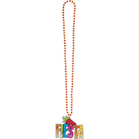 Collier de perles Fiesta avec pendentif de piment Overhead_Flat
