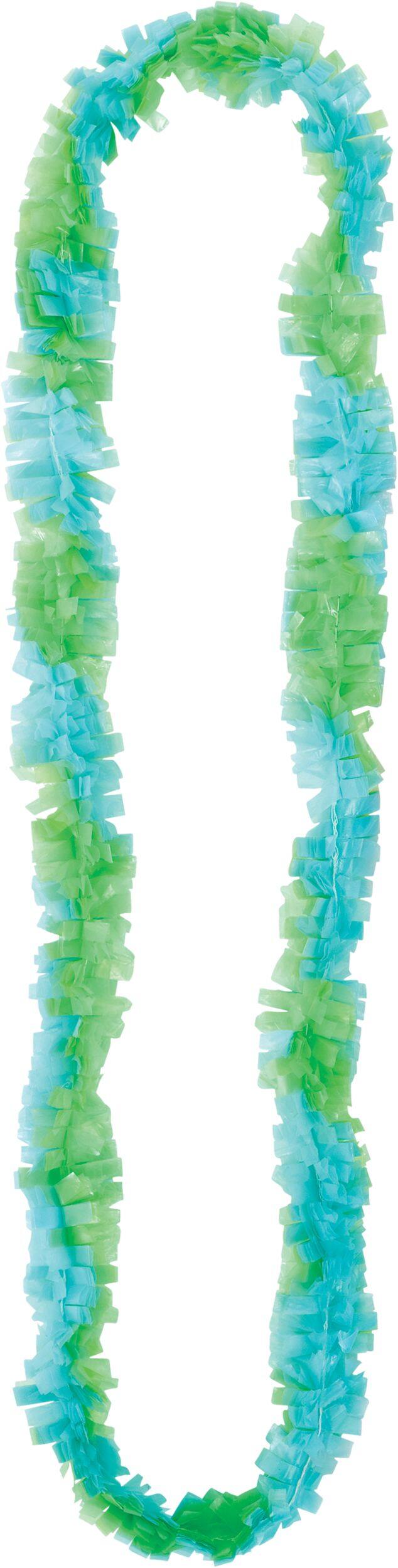 Two-Tone Leis, Pink, Yellow & Blue, 3-pk Front_Flat