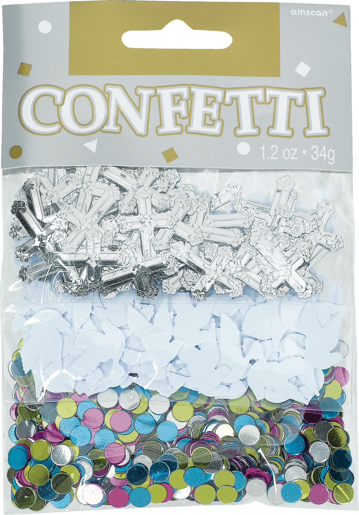 Confettis religieux irisés Jour béni Front_Flat