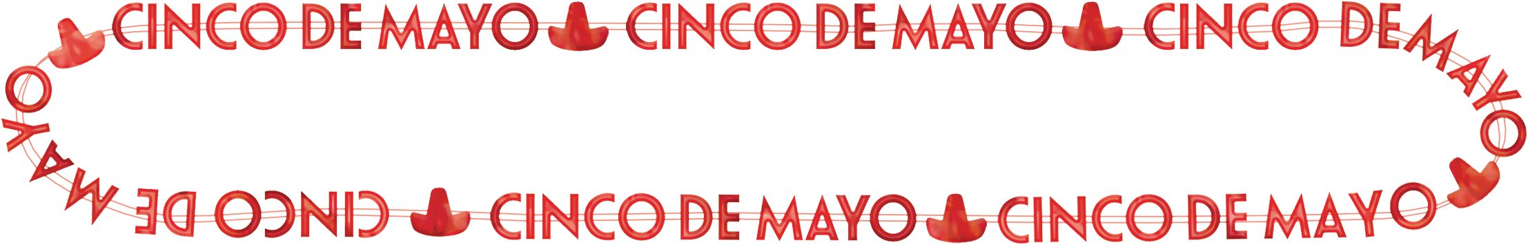 Cinco de Mayo Bead Necklaces, 6-pc Overhead_Flat
