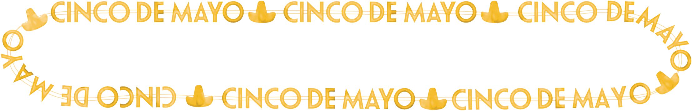 Cinco de Mayo Bead Necklaces, 6-pc Overhead_Flat