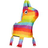 Rainbow Donkey Pinata Hat Front_Three_Fourths_Angled_Right