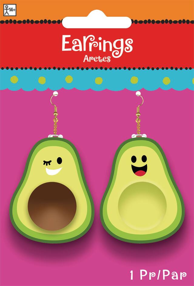 Avocado Earrings Front_Flat