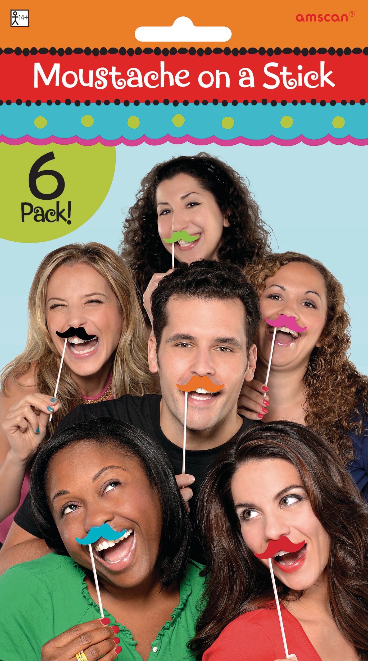 Moustache Photo Props, 6-pk Front_Flat